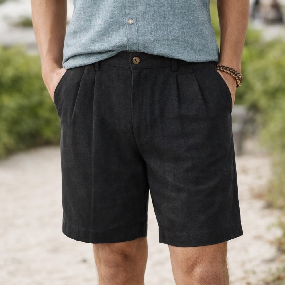 TOMMY BAHAMA SILK COTTON TROUSER SHORTS SIZE 33